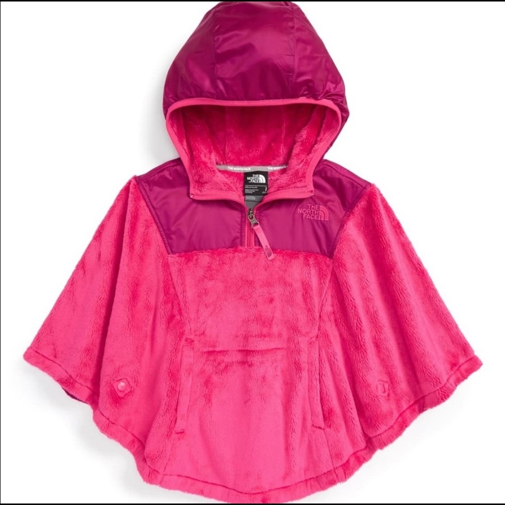 Girls north face poncho